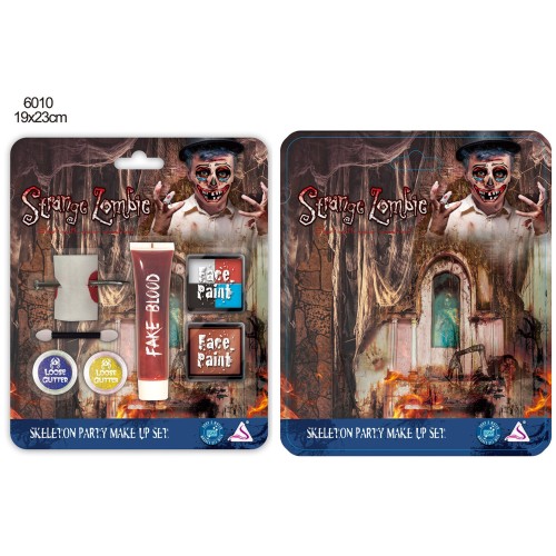 Set de maquillaje de zombie para halloween WS172