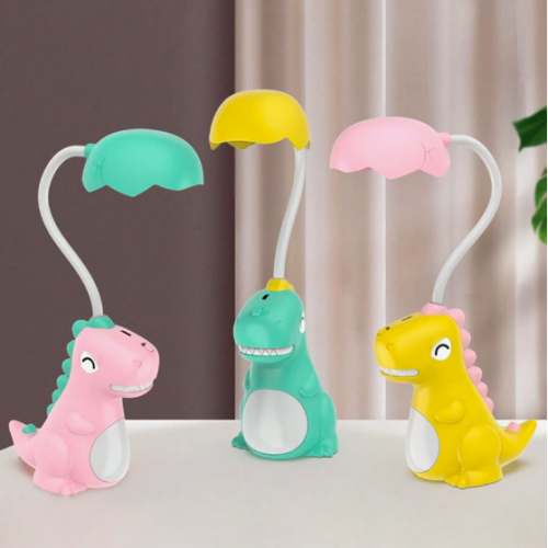 Mini lámpara infantil para escritorio recargable de dinosaurio XTD-1206